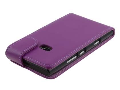 Synthetic Leather Flip Case for Nokia Lumia 900 - Purple
