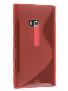 Wave Case for Nokia Lumia 900 - Frosted Red/Red Soft Cover