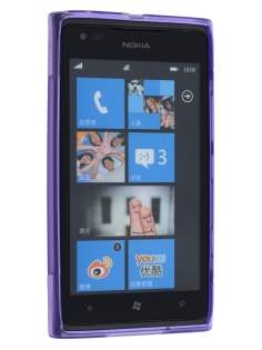 Wave Case for Nokia Lumia 900 - Frosted Purple/Purple