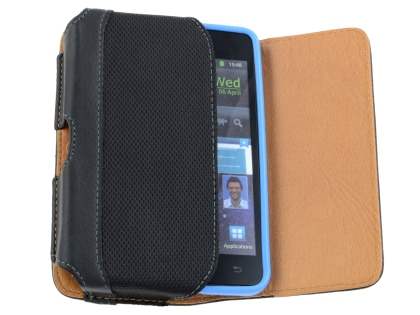 Samsung Galaxy S2 Synthetic Leather Belt Pouch (Bumper Case Compatible)
