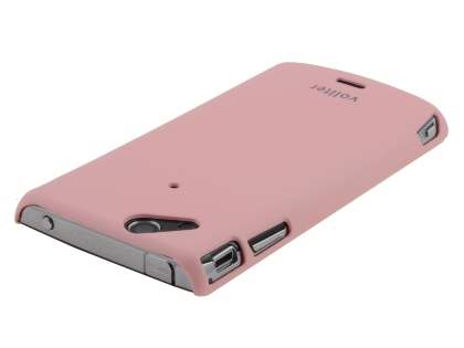 Vollter Ultra Slim Rubberised Case for Sony Ericsson XPERIA Arc/Arc S - Baby Pink