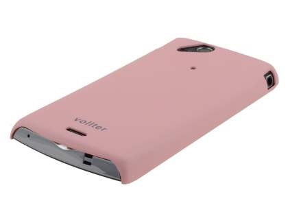 Vollter Ultra Slim Rubberised Case for Sony Ericsson XPERIA Arc/Arc S - Baby Pink
