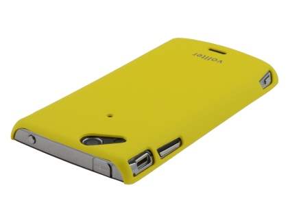Vollter Ultra Slim Rubberised Case for Sony Ericsson XPERIA Arc/Arc S - Canary Yellow
