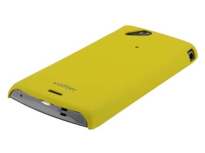 Vollter Ultra Slim Rubberised Case for Sony Ericsson XPERIA Arc/Arc S - Canary Yellow