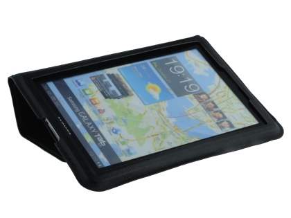 Ultra-Slim Synthetic Leather Case for Samsung Galaxy Tab 7.7 P6800 - Black