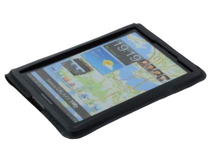 Ultra-Slim Synthetic Leather Case for Samsung Galaxy Tab 7.7 P6800 - Black