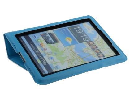 Ultra-Slim Synthetic Leather Case for Samsung Galaxy Tab 7.7 P6800 - Sky Blue