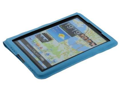 Ultra-Slim Synthetic Leather Case for Samsung Galaxy Tab 7.7 P6800 - Sky Blue