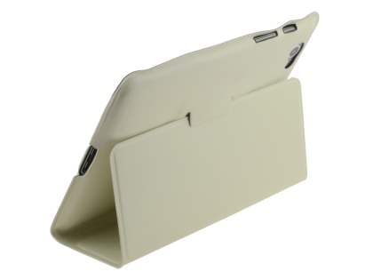 Ultra-Slim Synthetic Leather Case for Samsung Galaxy Tab 7.7 P6800 - Cream