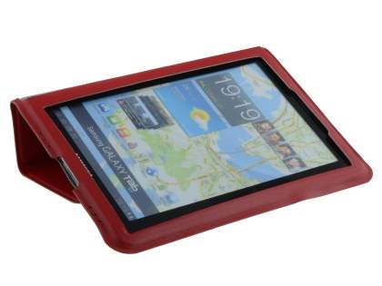 Ultra-Slim Synthetic Leather Case for Samsung Galaxy Tab 7.7 P6800 - Red