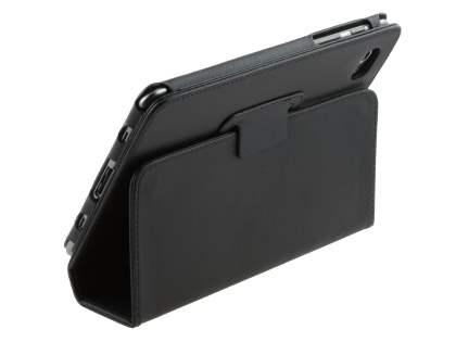 Synthetic Leather Flip Case with Fold-Back Stand for Samsung Galaxy Tab 7.7 P6800 - Classic Black