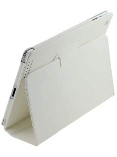 Synthetic Leather Flip Case with Stand for iPad 2 / iPad 3 / iPad 4 - Pearl White