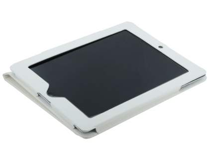 Synthetic Leather Flip Case with Stand for iPad 2 / iPad 3 / iPad 4 - Pearl White