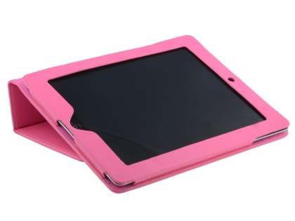 Synthetic Leather Flip Case with Stand for iPad 2 / iPad 3 / iPad 4 - Pink