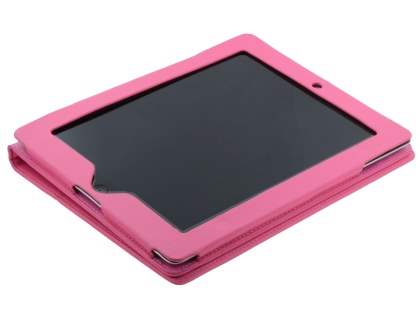 Synthetic Leather Flip Case with Stand for iPad 2 / iPad 3 / iPad 4 - Pink