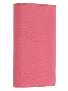 HTC One X / XL / X+ Synthetic Leather Phone Wallet - Coral