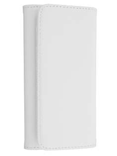 HTC One X / XL / X+ Synthetic Leather Phone Wallet - Pearl White