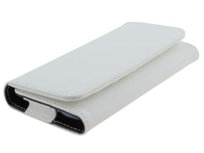 HTC One X / XL / X+ Synthetic Leather Phone Wallet - Pearl White
