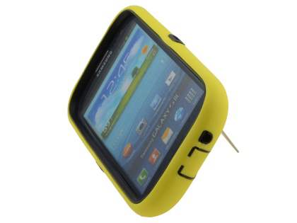 Defender Case with Stand for Samsung I9300 Galaxy S3 - Canary Yellow/Black
