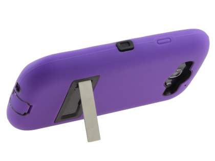 Defender Case with Stand for Samsung I9300 Galaxy S3 - Purple/Black