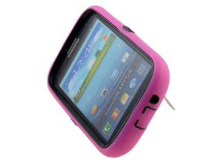 Defender Case with Stand for Samsung I9300 Galaxy S3 - Pink/Black