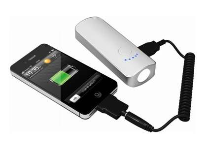 FOST PowerTorch Portable Battery Charger - White