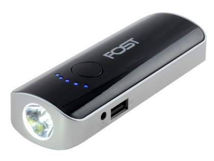 FOST PowerTorch Portable Battery Charger - Black