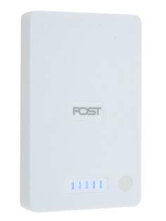 FOST 10000 mAh PowerBank Portable Battery Charger - White