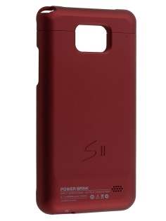 Samsung I9100 Galaxy S2 Case Battery Charger - Burgundy Red