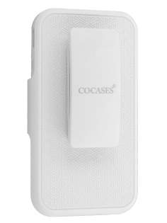 iPhone 4/4S Cocases All-In-One Belt Frame, Viewing Stand & Removable Tough Case - Pearl White