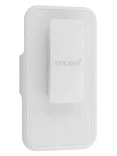 iPhone 4/4S Cocases All-In-One Belt Frame, Viewing Stand & Removable Tough Case - Pearl White