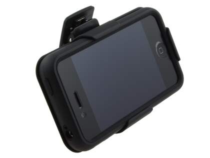 iPhone 4/4S Cocases All-In-One Belt Frame, Viewing Stand & Removable Tough Case - Classic Black
