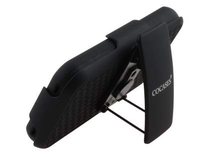 iPhone 4/4S Cocases All-In-One Belt Frame, Viewing Stand & Removable Tough Case - Classic Black