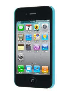 Slim Glossy Case for iPhone 4 Only - Sky Blue