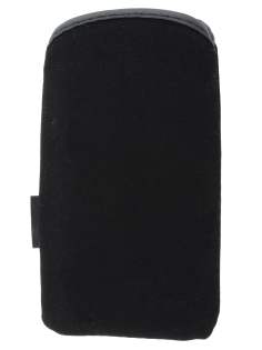 Stylish Protective Textile Sleeve for Nokia E5 - Classic Black