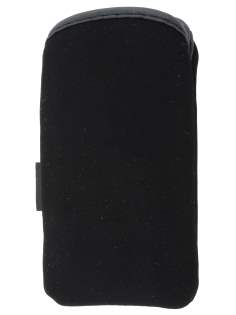 Stylish Protective Textile Sleeve for Nokia X3-02 - Classic Black