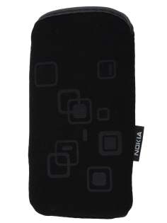 Stylish Protective Textile Sleeve for Nokia N97 mini - Classic Black Sleeve