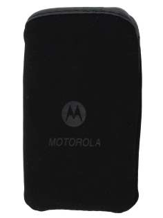 Stylish Protective Textile Sleeve for Motorola DEFY - Classic Black Sleeve