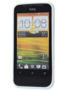 HTC One V Dual-Design Case - White/Clear