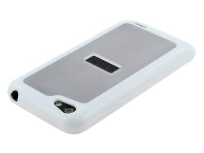 HTC One V Dual-Design Case - White/Clear