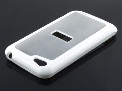 HTC One V Dual-Design Case - White/Clear
