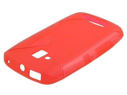 Wave Case for Nokia Lumia 610 - Frosted Red/Red