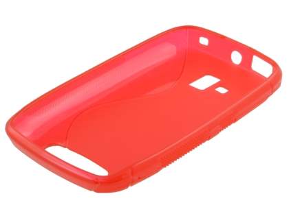 Wave Case for Nokia Lumia 610 - Frosted Red/Red