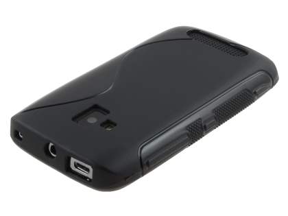 Wave Case for Nokia Lumia 610 - Frosted Black/Black