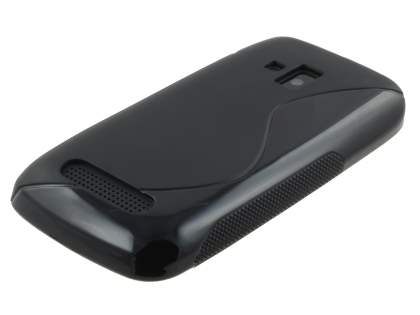 Wave Case for Nokia Lumia 610 - Frosted Black/Black