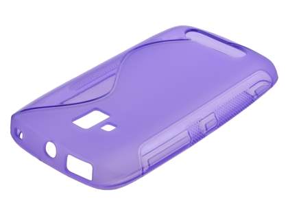 Wave Case for Nokia Lumia 610 - Frosted Purple/Purple