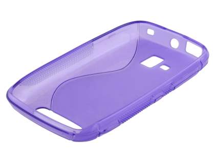 Wave Case for Nokia Lumia 610 - Frosted Purple/Purple
