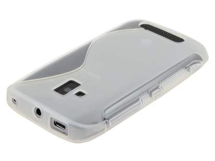 Wave Case for Nokia Lumia 610 - Frosted Clear/Clear