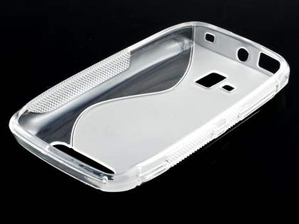 Wave Case for Nokia Lumia 610 - Frosted Clear/Clear