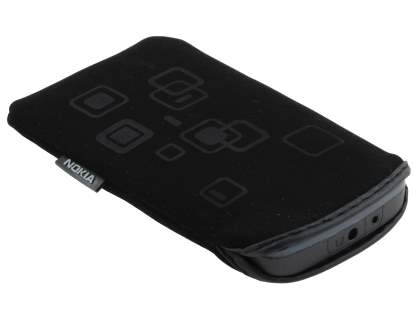 Nokia C3 Stylish Protective Textile Sleeve - Classic Black